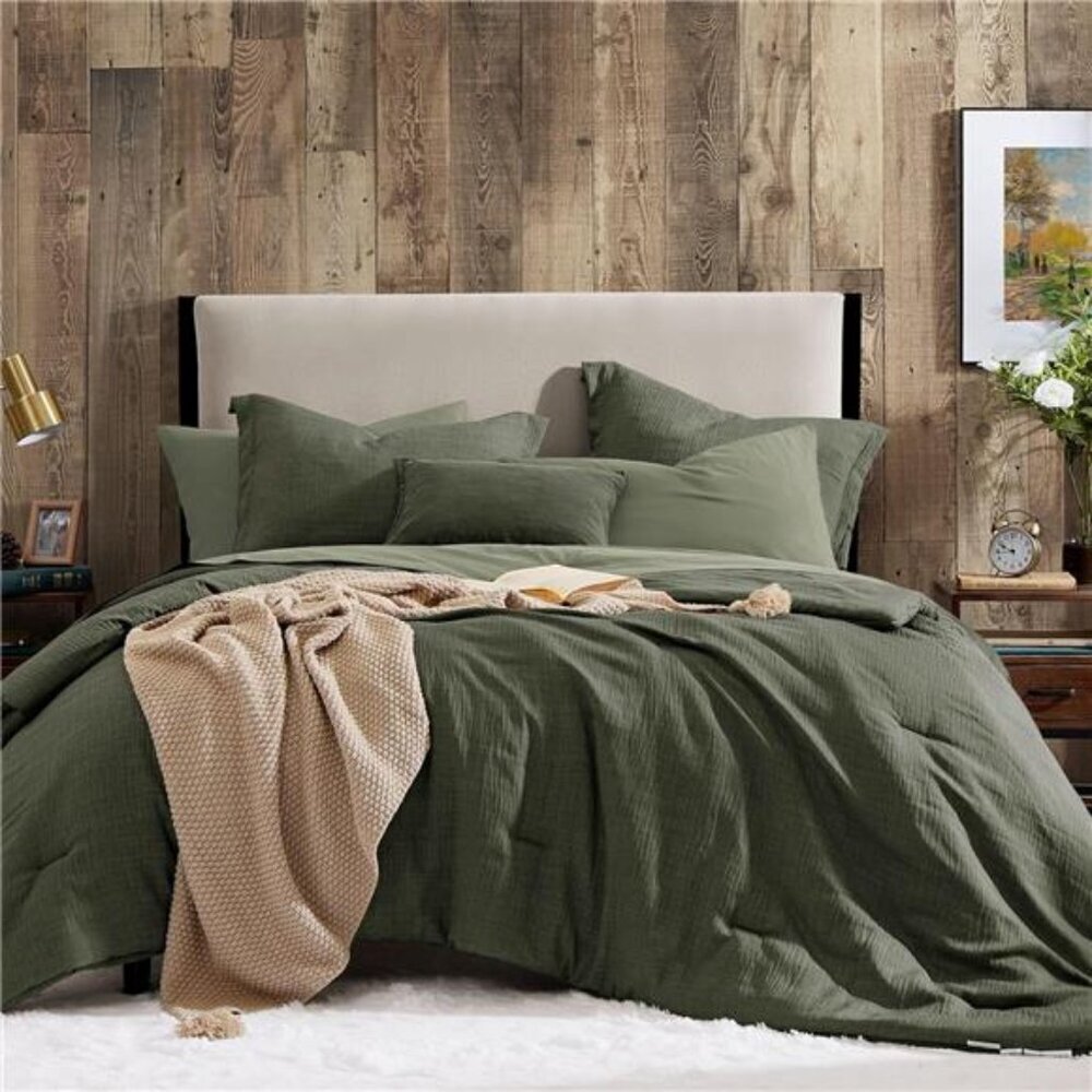 Soft King Comforter Set 7 Pieces Bedroom Bedding